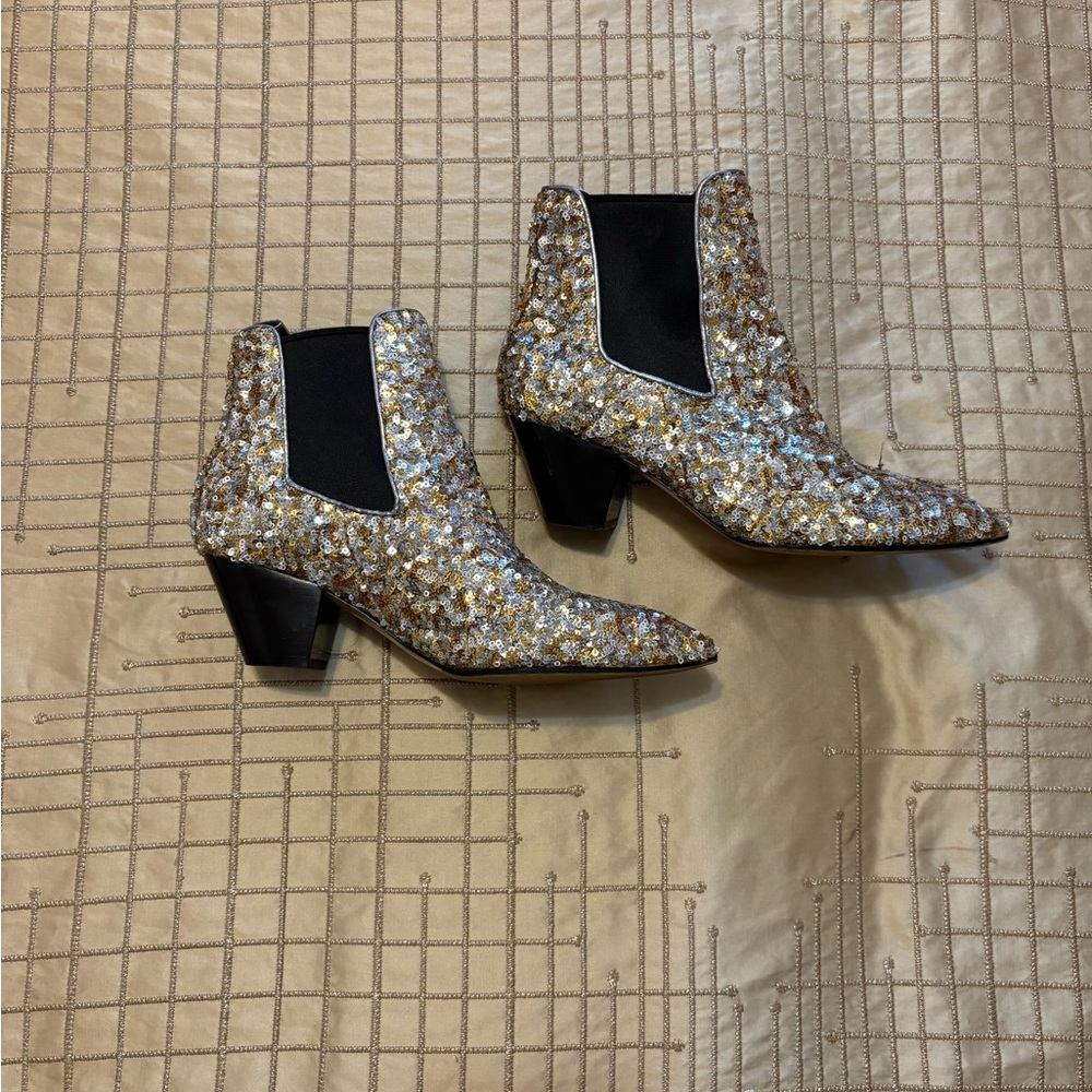 Marc Jacobs Kim Sequins Chelsea Booties